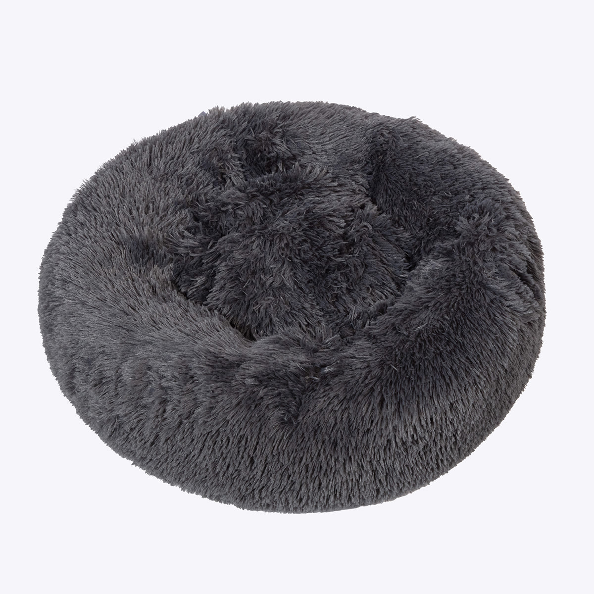 Danish Essentials Fluffy Donut Dog Bed - Charcoal
