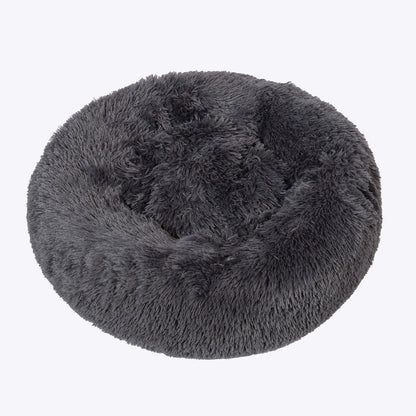 Danish Essentials Fluffy Donut Dog Bed - Charcoal