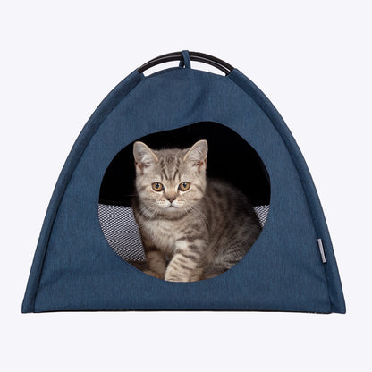 Danish Essentials Cat Tent - Denim