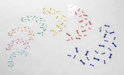 Buster Design Dog Collar Bones - Yellow