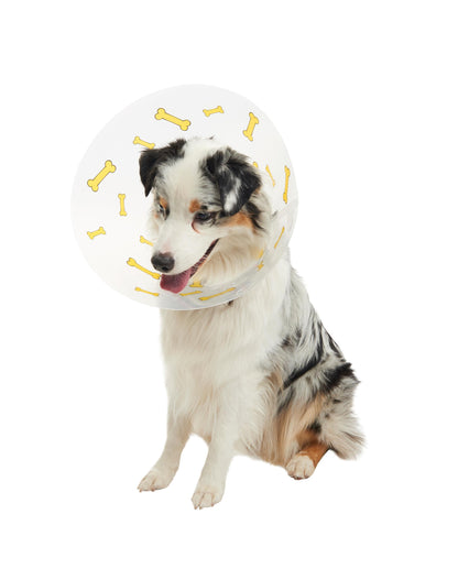 Buster Design Dog Collar Bones - Yellow