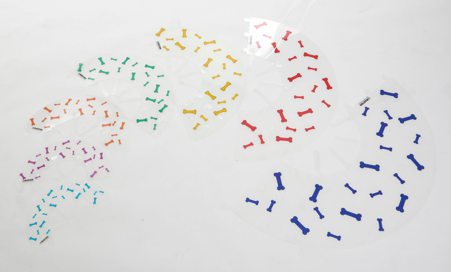 Buster Design Dog Collar Bones - Red