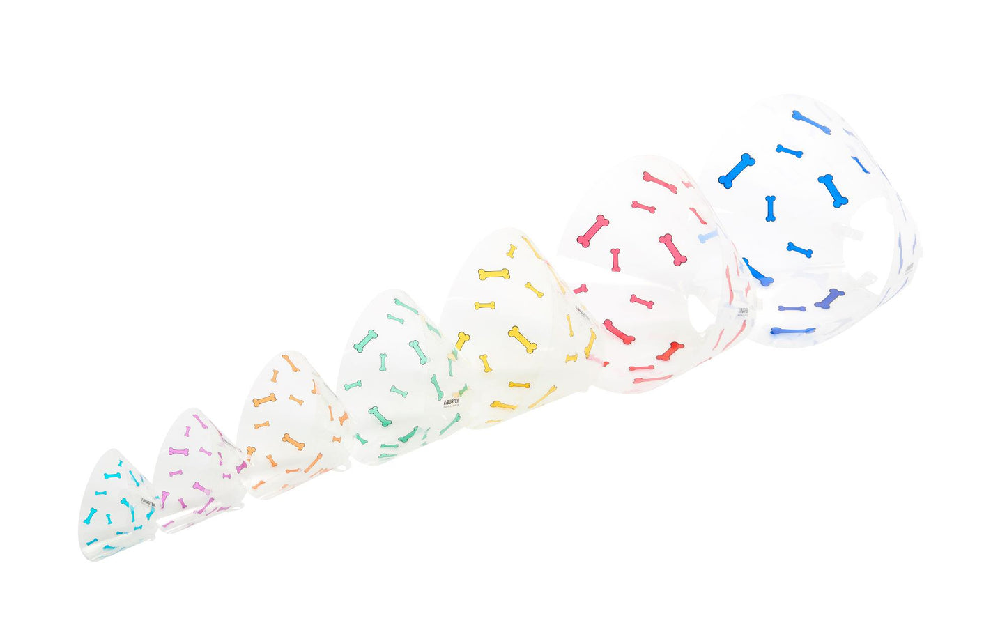 Buster Design Dog Collar Bones - Dark Blue