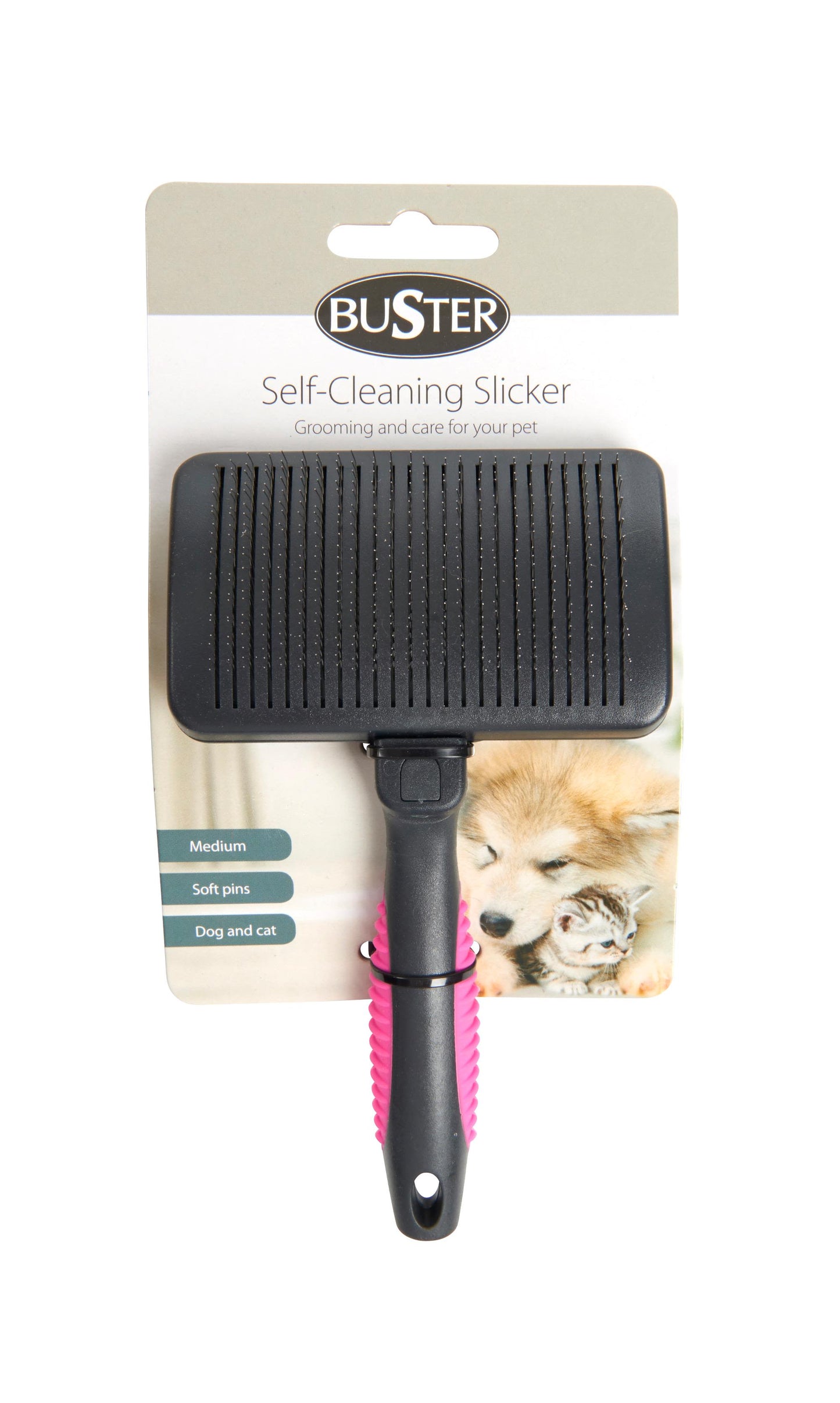 Buster Self-Cleaning Slicker Soft Pin for Cats & Dogs