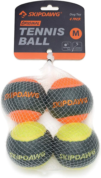 Skipdawg Premium High Bounce Tennis Ball for Dogs 4 Pack