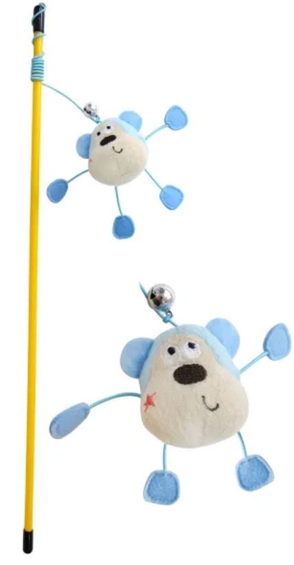 Pet Brands Happy Jungle Monkey Tease Cat Toy