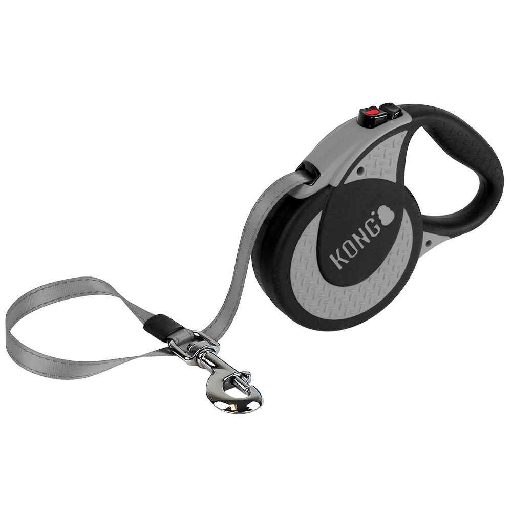 KONG Ultimate Retractable Grey Dog Lead
