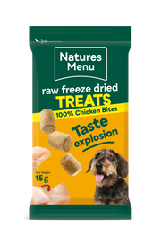 Natures Menu Raw Freeze Dried Chicken Bites Dog Treats