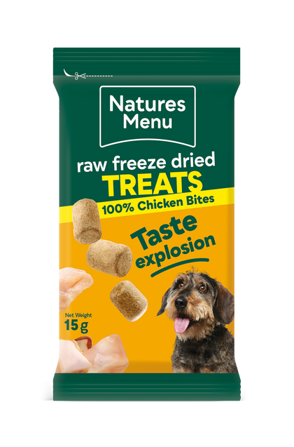 Natures Menu Raw Freeze Dried Chicken Bites Dog Treats
