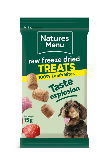 Natures Menu Raw Freeze Dried Lamb Bites Dog Treats