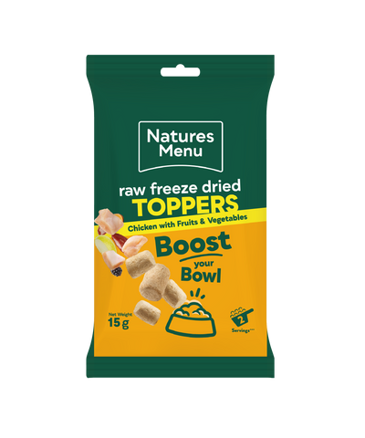 Natures menu Natures Menu Raw Freeze Dried Toppers Chicken pet food packaging