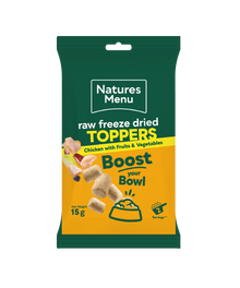 Natures Menu Raw Freeze Dried Chicken Toppers Adult Dry Dog Food