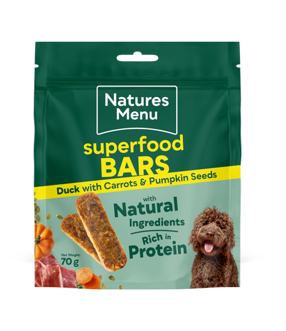 Natures Menu Country Hunter Superfood Bars - Duck Adult Dog Treats