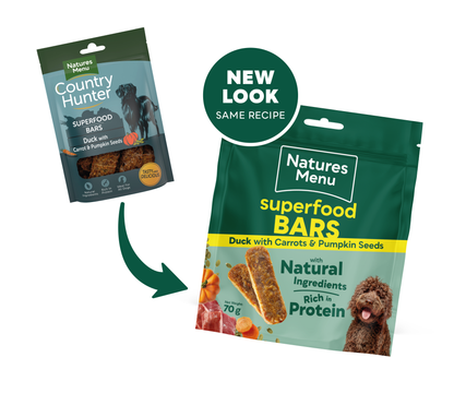 Natures Menu Country Hunter Superfood Bars - Duck Adult Dog Treats