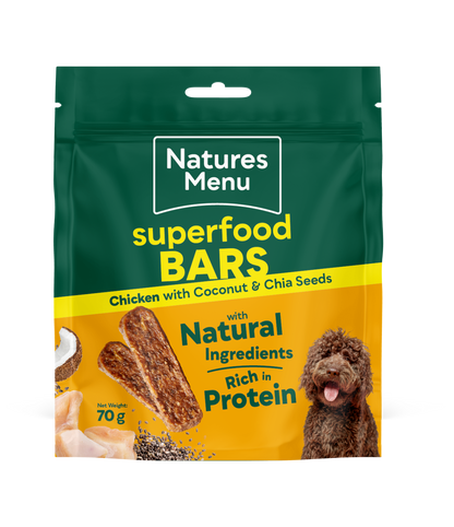 Natures Menu Country Hunter Superfood Bars - Chicken Adult Dog Treats