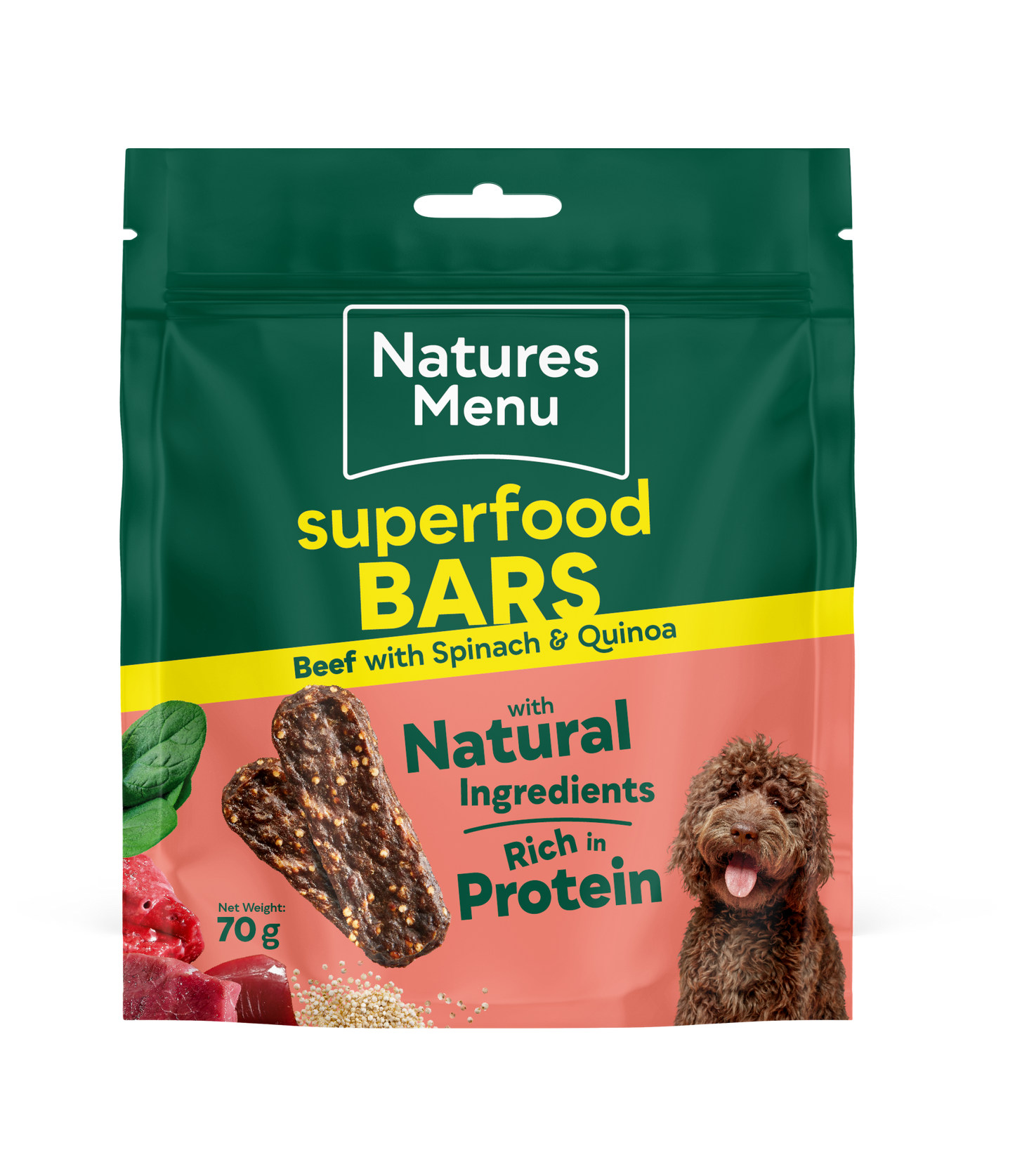 Natures Menu Country Hunter Superfood Bars - Beef Adult Dog Treats