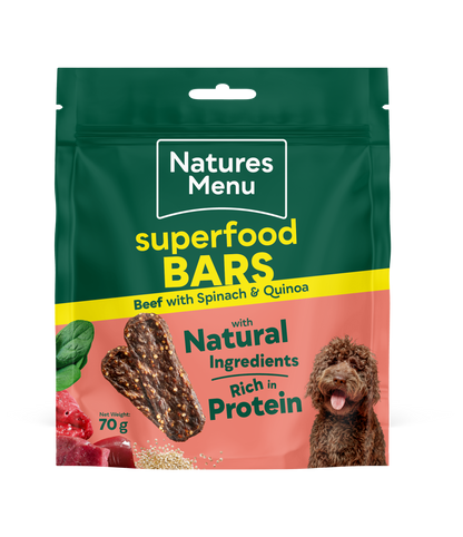 Natures Menu Country Hunter Superfood Bars - Beef Adult Dog Treats