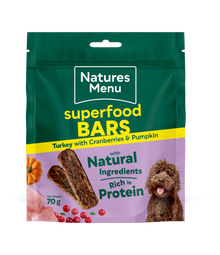 Natures Menu Country Hunter Superfood Bars - Turkey Adult Dog Treats