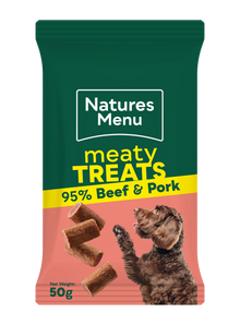 Natures Menu Meaty Treats with Beef & Pork for Adult Dogs