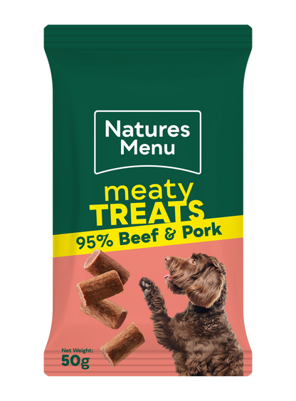Natures Menu Meaty Treats with Beef & Pork for Adult Dogs