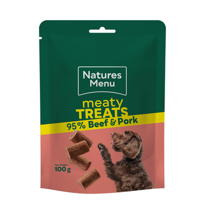 Natures Menu Meaty Treats with Beef & Pork for Adult Dogs