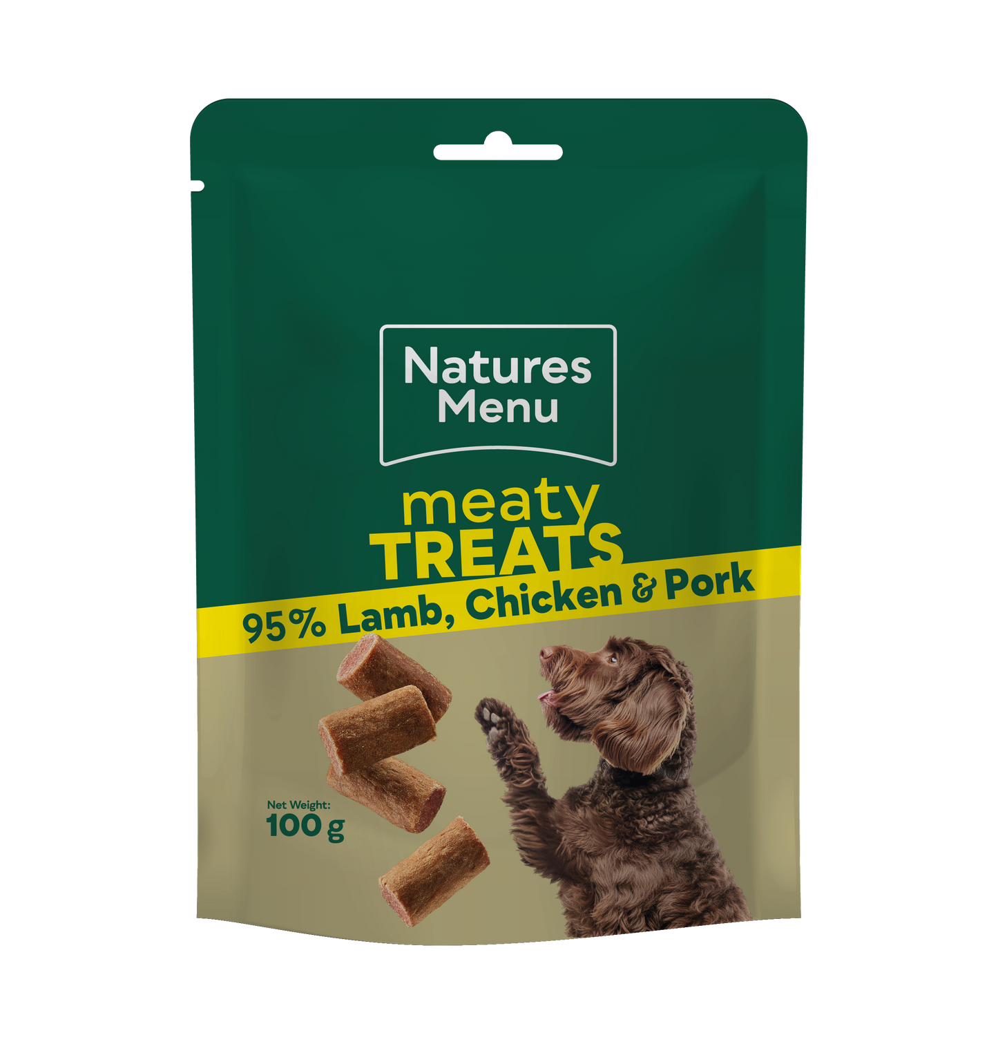 Natures Menu Meaty Treats with Lamb, Chicken & Pork for Adult Dogs