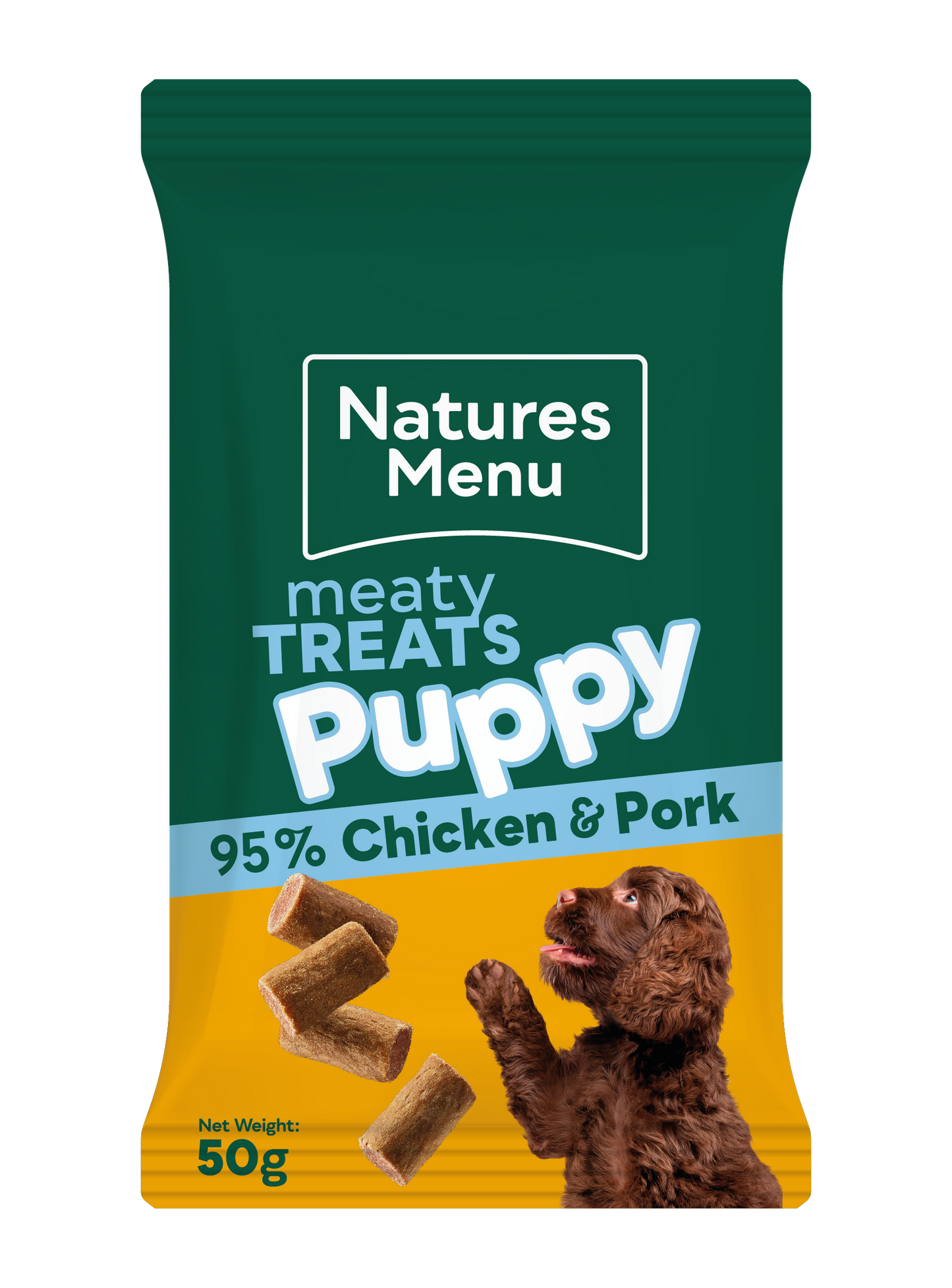 Natures Menu Meaty Treats with Chicken & Pork for Puppy Dogs