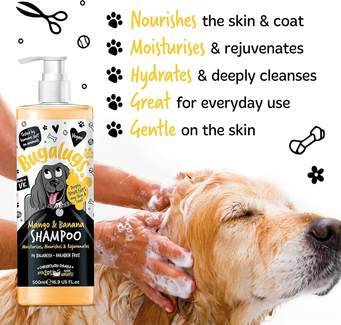 Bugalugs Mango & Banana Dog Shampoo