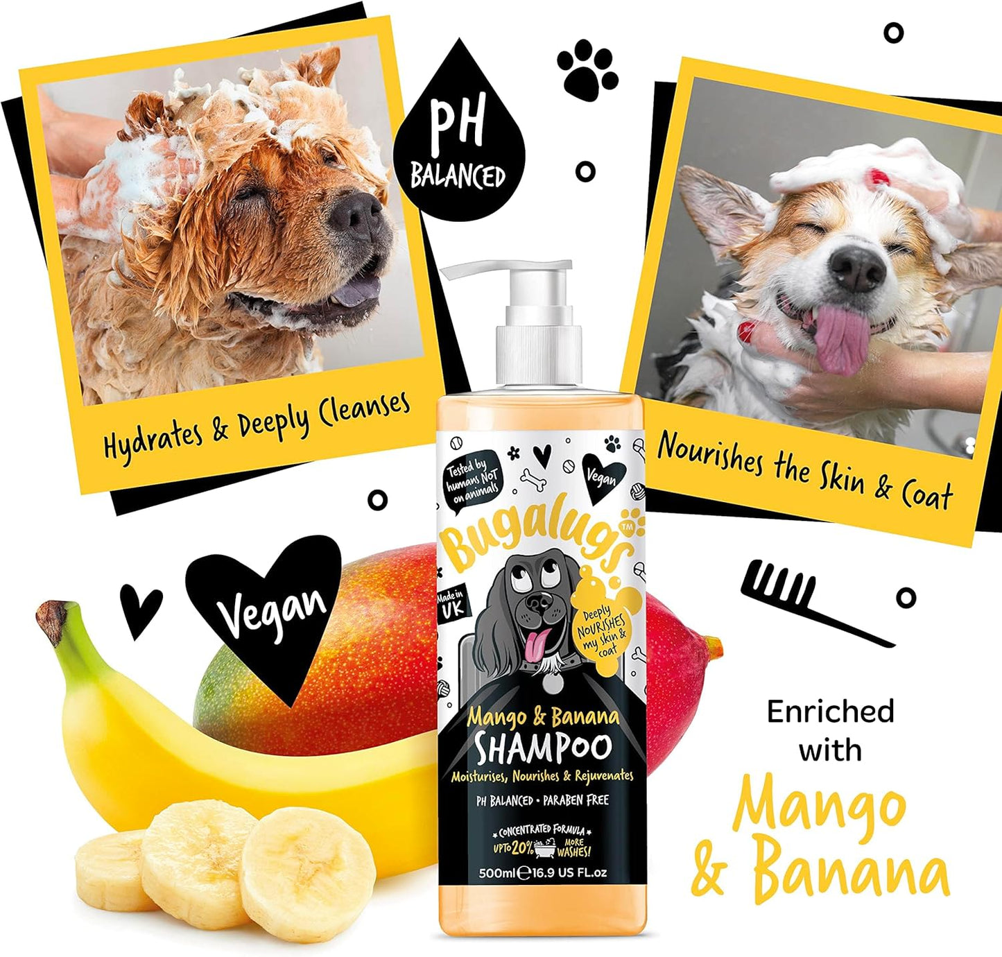 Bugalugs Mango & Banana Dog Shampoo