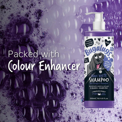 Bugalugs Maxi White Whitening Dog Shampoo with Pineapple & Passionfruit
