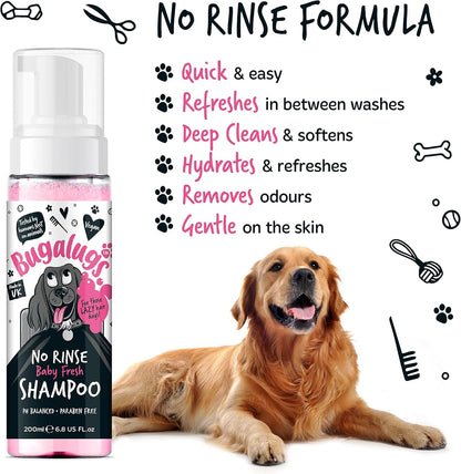 Bugalugs No Rinse Dog Shampoo - Baby Fresh