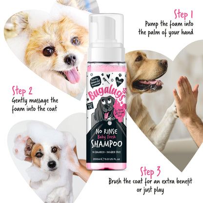 Bugalugs No Rinse Dog Shampoo - Baby Fresh