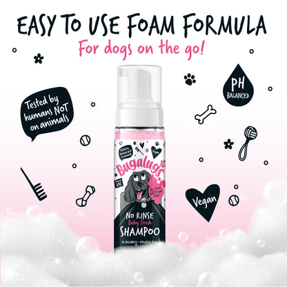 Bugalugs No Rinse Dog Shampoo - Baby Fresh