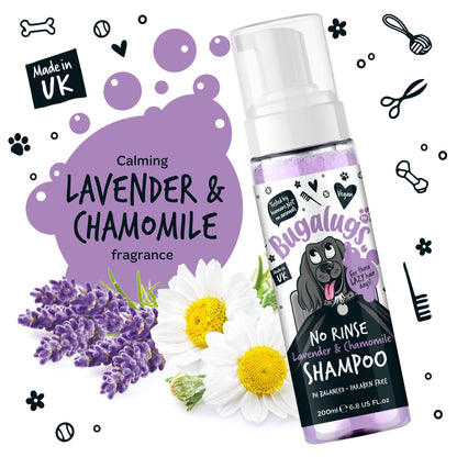 Bugalugs No Rinse Dog Shampoo - Lavender & Chamomile