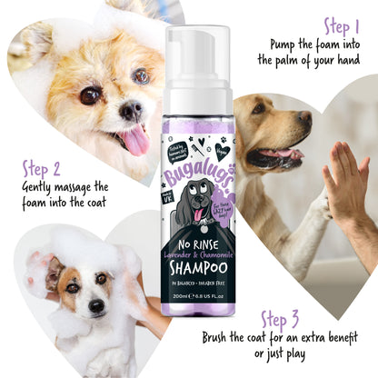 Bugalugs No Rinse Dog Shampoo - Lavender & Chamomile