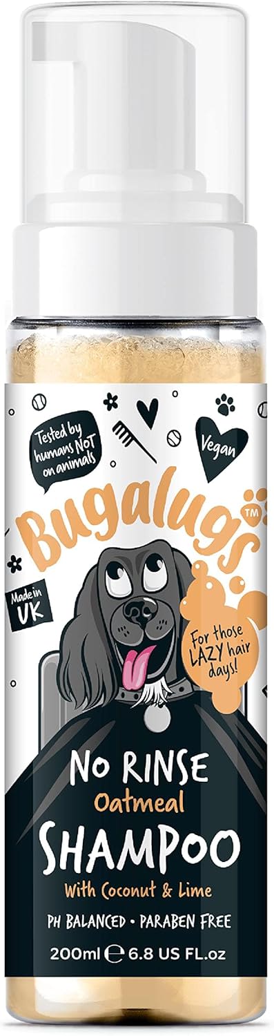 Bugalugs No Rinse Dog Shampoo - Oatmeal