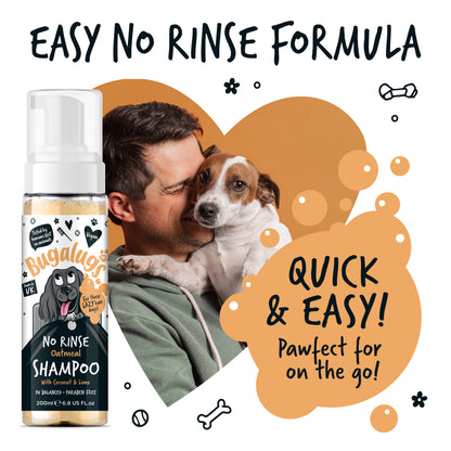 Bugalugs No Rinse Dog Shampoo - Oatmeal