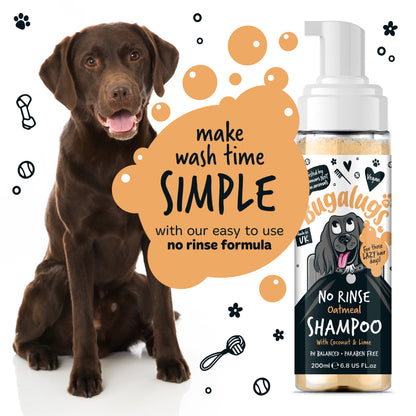 Bugalugs No Rinse Dog Shampoo - Oatmeal