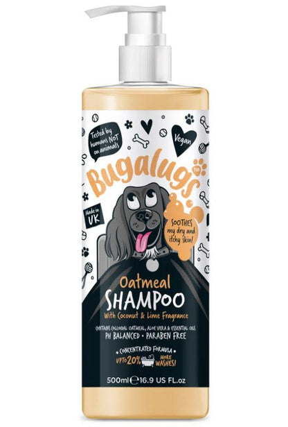 Bugalugs Oatmeal Dog Shampoo with Coconut & Lime Fragrance