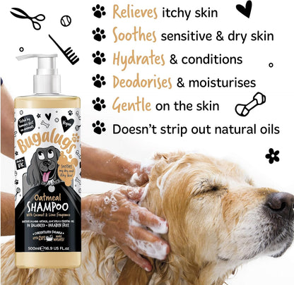 Bugalugs Oatmeal Dog Shampoo with Coconut & Lime Fragrance