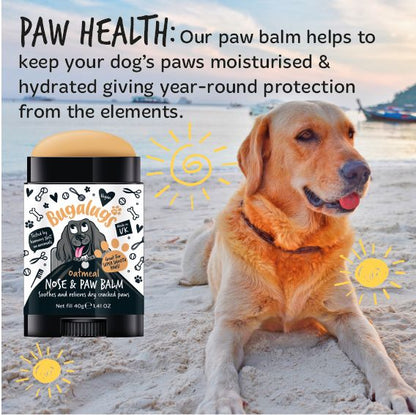 Bugalugs Paw & Nose Balm Stick for Dogs with Coconut & Oatmeal