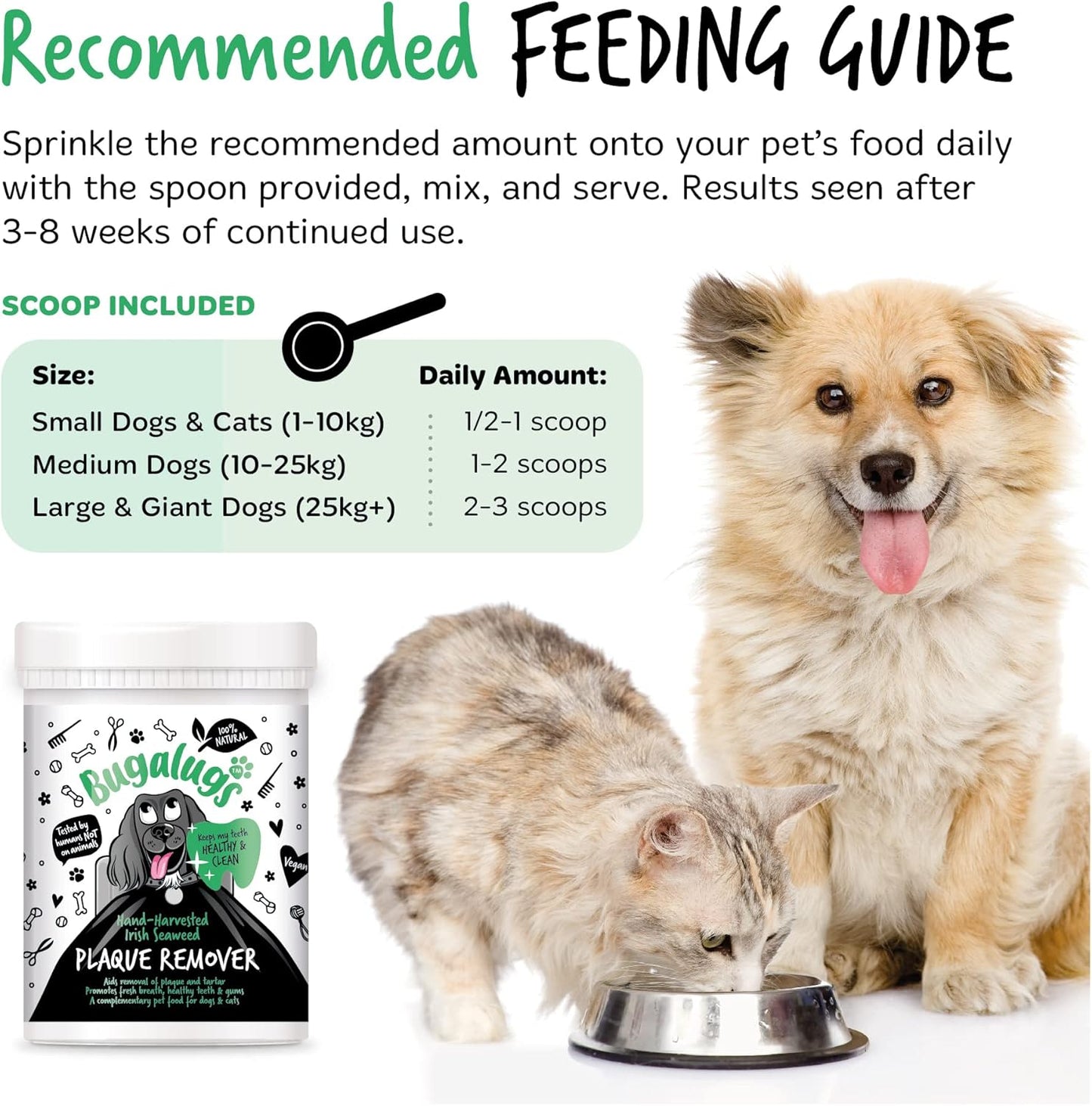 Bugalugs Hand-harvested Irish Seaweed Plaque Remover for Dogs & Cats