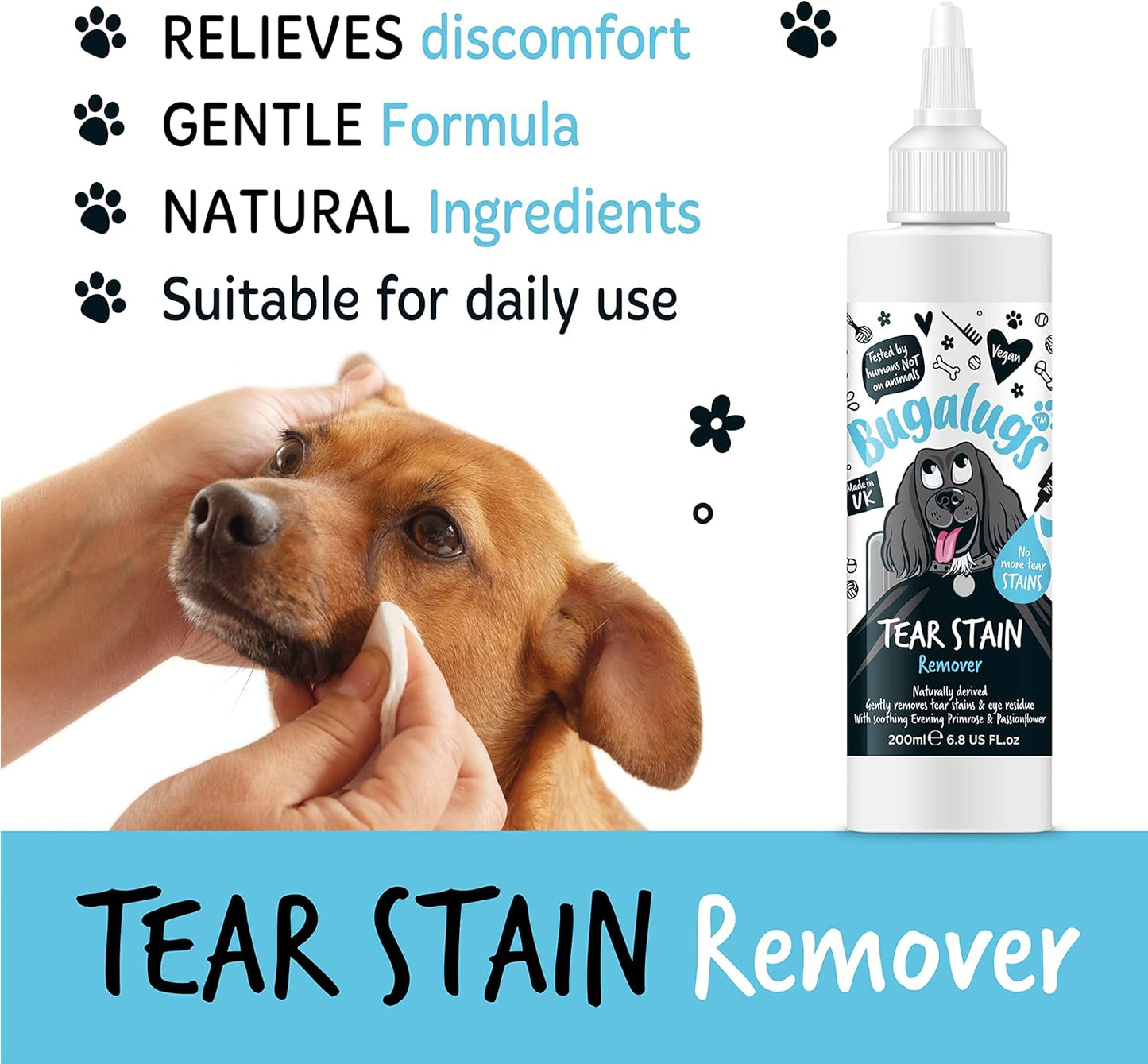 Bugalugs Tear Stain Remover for Dogs