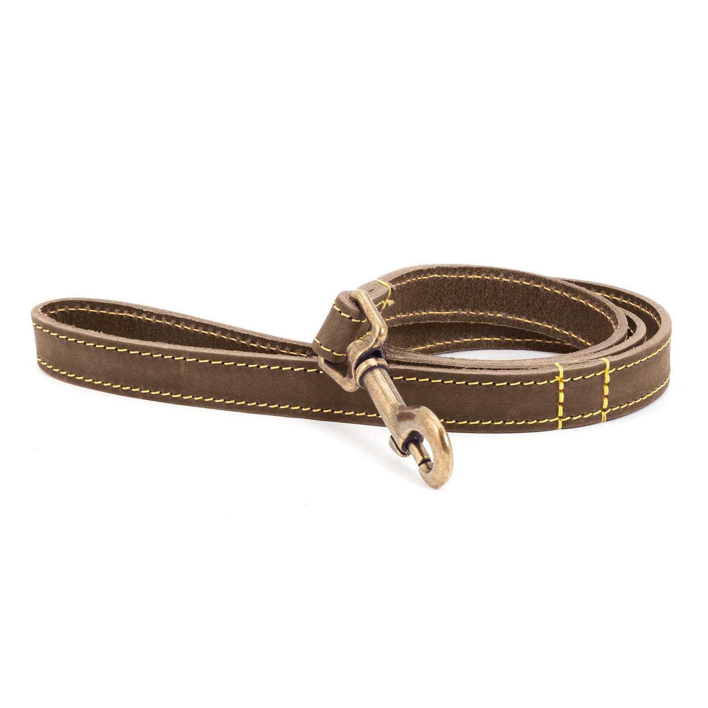Ancol Timberwolf Leather Dog Lead - Sable