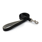 Ancol Viva Nylon Padded Snap Dog Lead - Black