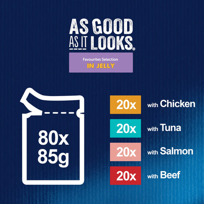 Felix As Good As it Looks Favourites Selection in Jelly Wet Cat Food