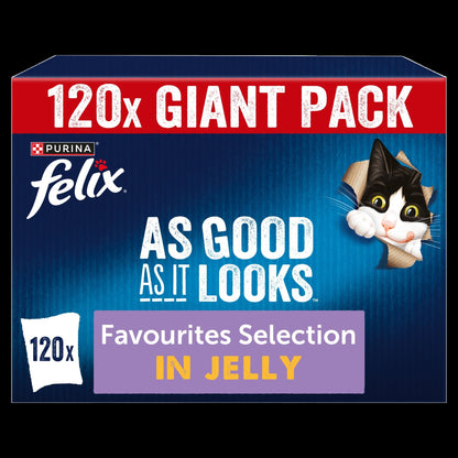 Felix As Good As it Looks Favourites Selection in Jelly Wet Cat Food