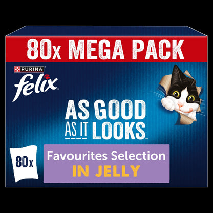 Felix As Good As it Looks Favourites Selection in Jelly Wet Cat Food