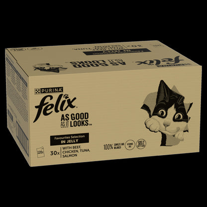 Felix As Good As it Looks Favourites Selection in Jelly Wet Cat Food