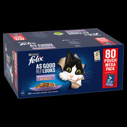 Felix As Good As it Looks Favourites Selection in Jelly Wet Cat Food